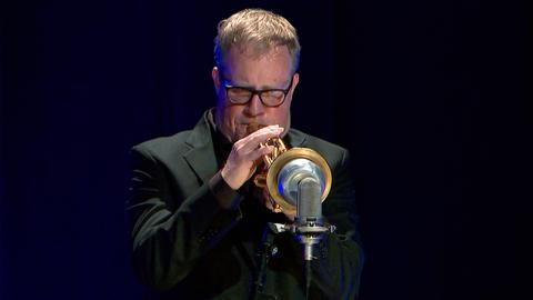 Axel Schlosser an der Trompete.