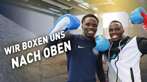 Die Zwillinge Assan (li.) und Ousainou Hansen haben denselben Traum: Als Boxer wollen sie Gold bei Olympia holen!