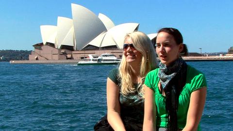 Sabrina und Anika - endlich in Sydney.