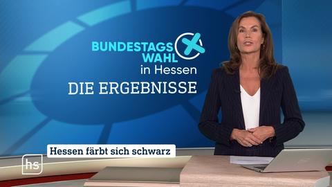 Moderatorin vor Bild mit Topthema