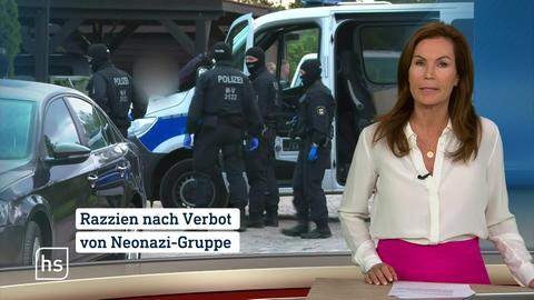 Moderatorin vor Bild mit Topthema