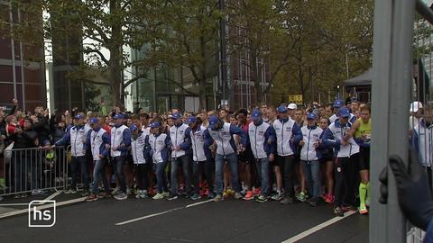 Marathonläufer am Start