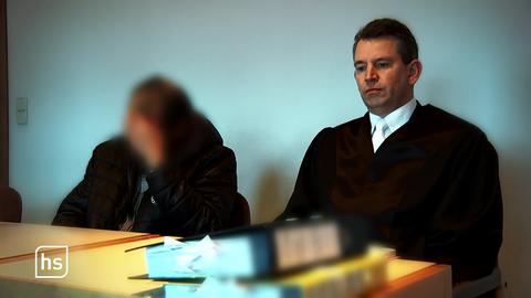 Angeklagter und Anwalt