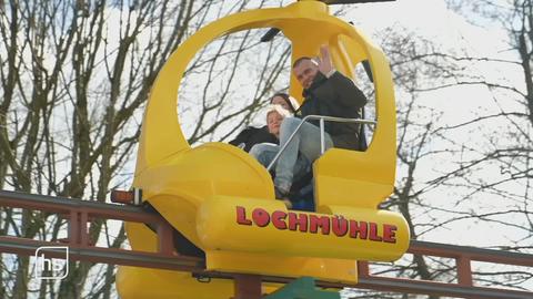 Fahrgeschäft im Freizeitpark Lochmühle