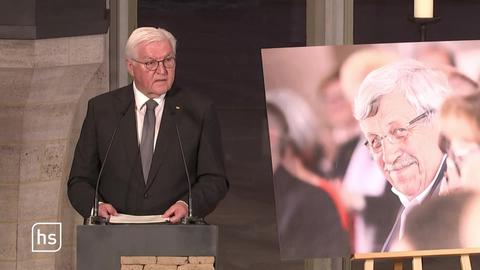 Bundespräsident Frank-Walter Steinmeier bei der Gedenkveranstaltung zu Ehren von Walter Lübcke