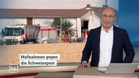 Moderator vor Bild mit Topthema
