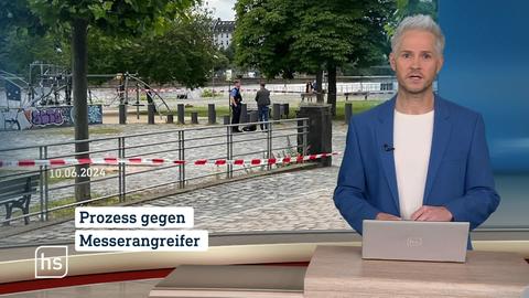 Moderator vor Bild mit Topthema