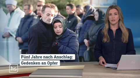 Moderatorin vor Bild mit Topthema