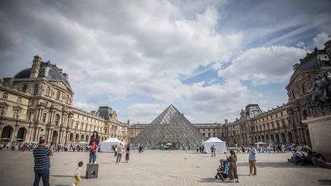 Das Louvre-Museum in Paris