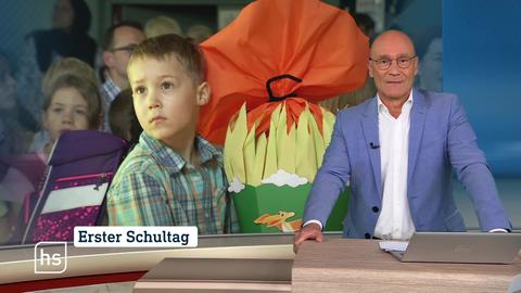 Moderator vor Bild mit Topthema