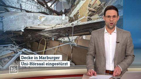 Moderator vor Bild mit Topthema