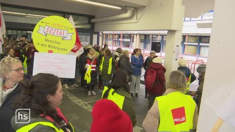 Eine Gruppe Protestierender