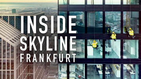 Hochhausfassaden mit Schriftzug "Inside Skyline"