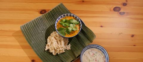 Vegetarisches Andhra "Chicken" Curry mit Tofu 