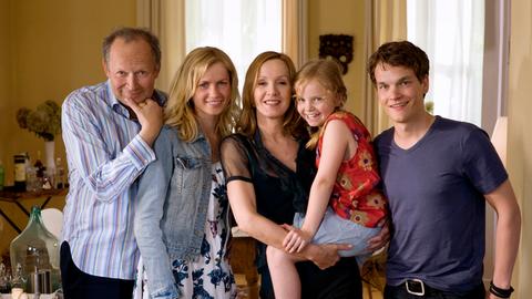 Eine fünfköpfoge Familie