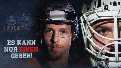 Zwei Eishockey-Spieler
