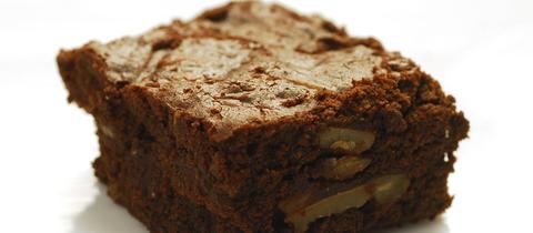 Haselnuss-Birnen-Brownies