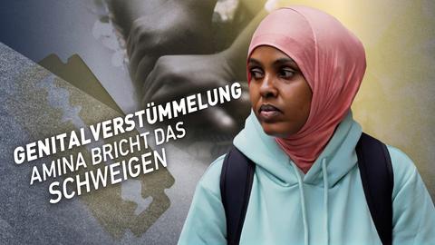 Protagonistin Amina, daneben eine Rasierklinge.