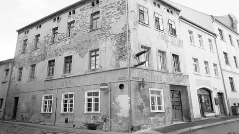 Ein Gebäude in Zittau, 2019