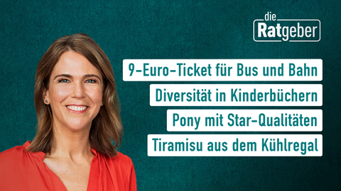 Themen sind: 9-Euro-Ticket für Bus und Bahn, Diversität in Kinderbüchern, Pony mit Star-Qualitäten, Tiramisu aus dem Kühlregal.
