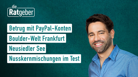 Themen sind: Betrug mit PayPal-Konten, Boulder-Welt Frankfurt, Neusiedler See, Nusskernmischungen im Test