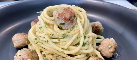 Bratwurst-Carbonara