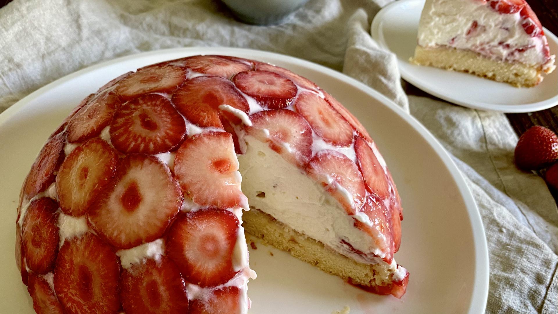 Rezept: Quark-Joghurt-Torte mit Erdbeeren | hr-fernsehen.de | Die Ratgeber