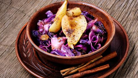 Rotkohl mit Birne