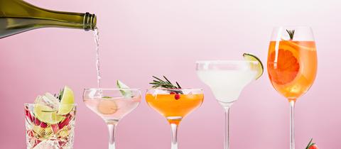 Cocktails mit Spritz