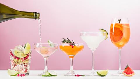 Cocktails mit Spritz