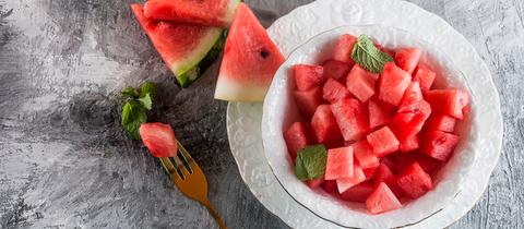 Wassermelone in Stücken