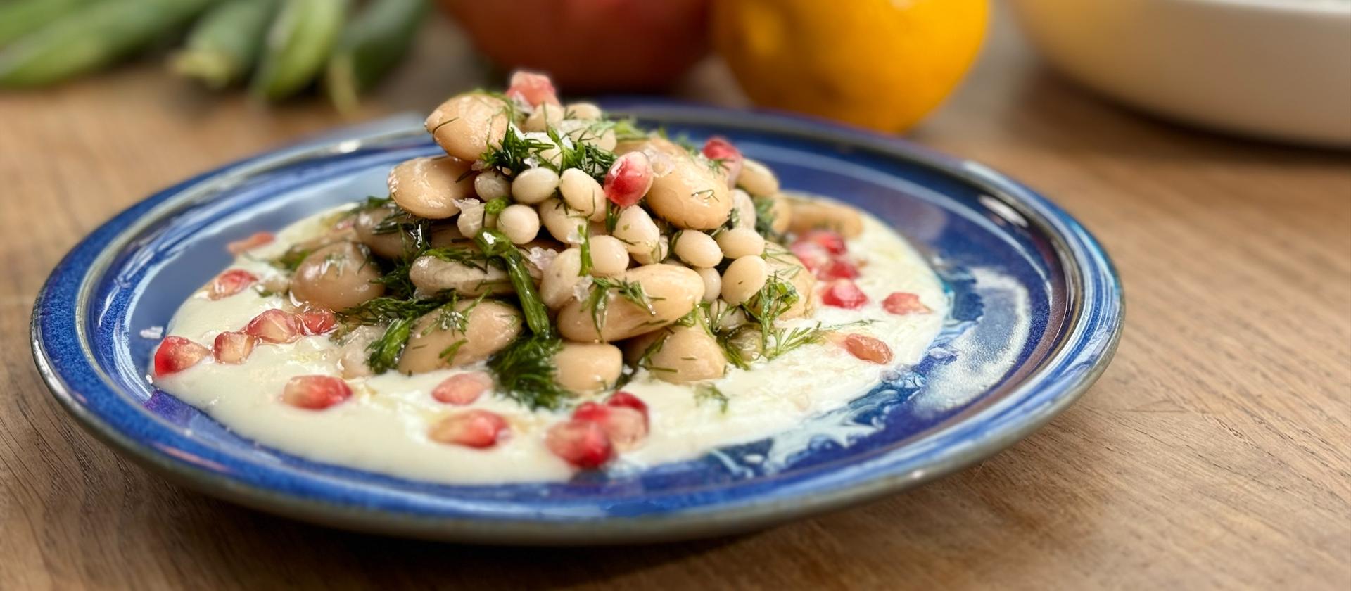 Rezept: Weißer Bohnensalat auf Schafskäsecreme | hr-fernsehen.de | Die ...