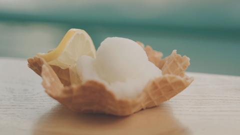 Zitronensorbet