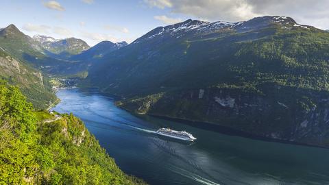 Der Geiranger Fjord in Norwegen
