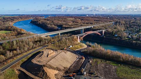 Bauarbeiten Ersatzneubau Levensauer Hochbrücke