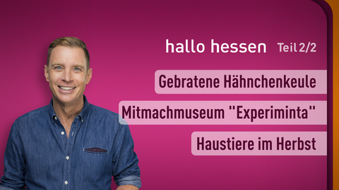 Themen sind: Gebratene Hähnchenkeule mit Ofengemüse, Mitmachmuseum "Experiminta", Haustiere im Herbst.