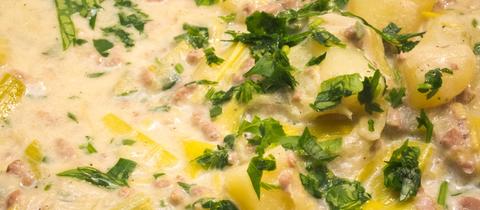 Käse-Hack-Suppe