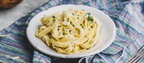 Carbonara mit Petersilie 