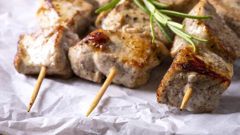 Grillspieß mit Rosmarin 