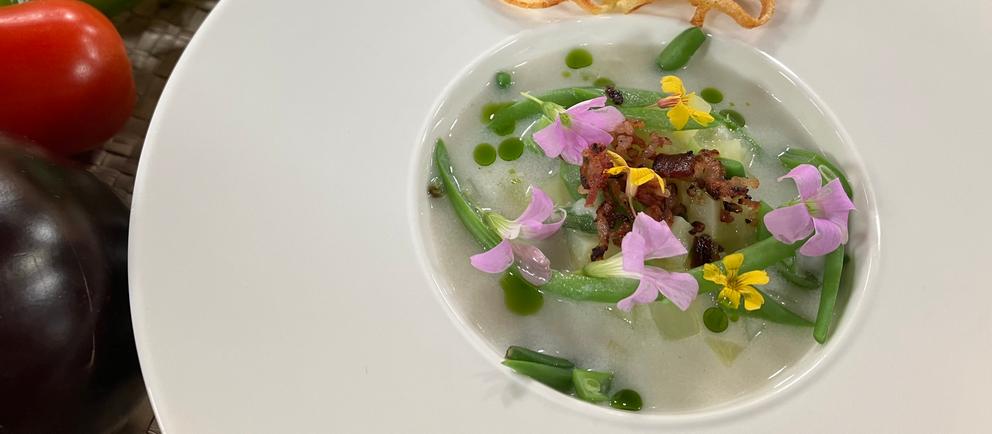 Rezept: Rheinische Bohnensuppe mit Reibekuchen | hr-fernsehen.de | Rezepte