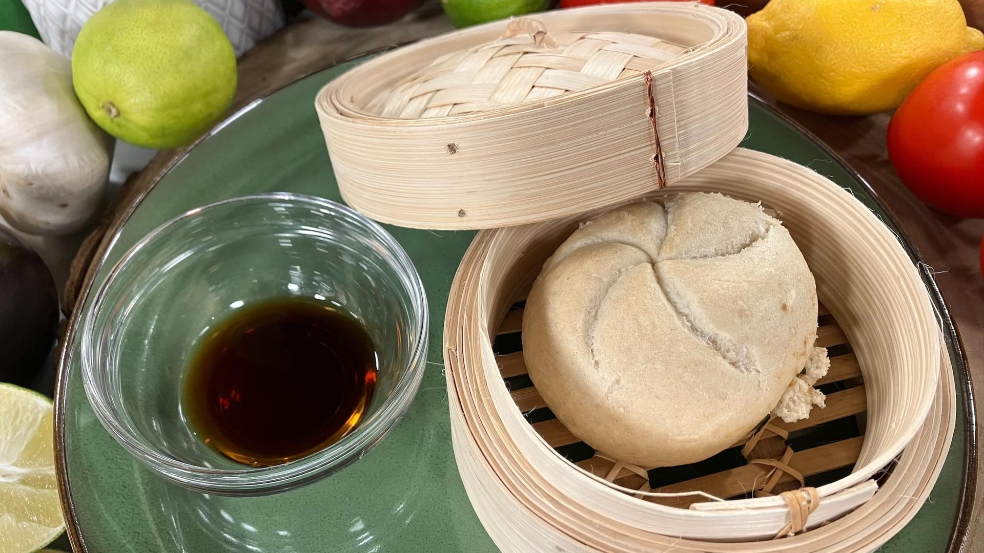 Rezept: Schnelles &amp;quot;Char Siu Bao&amp;quot; (Chin. Teigtaschen) aus Bäckerbrötchen ...