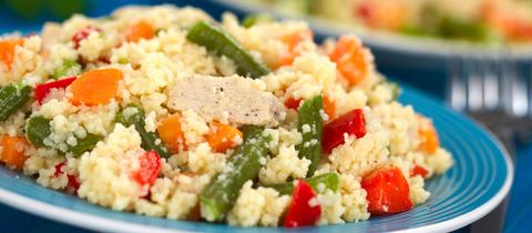 Couscous mit Bohnen und Gemüse