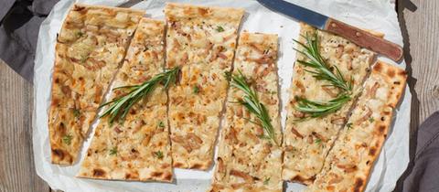 Flammkuchen mit Speck 