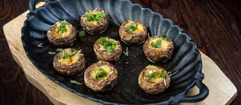 Gefüllte Champignons