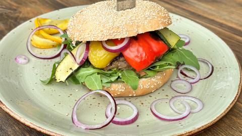 Ein belegter Burger