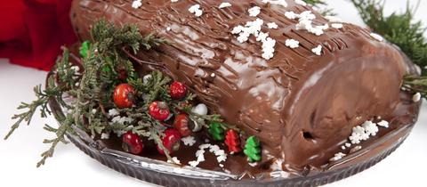 Zimt-Schoko Bûche de Noel 