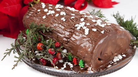 Zimt-Schoko Bûche de Noel 