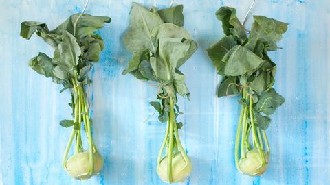 Drei Kohlrabi
