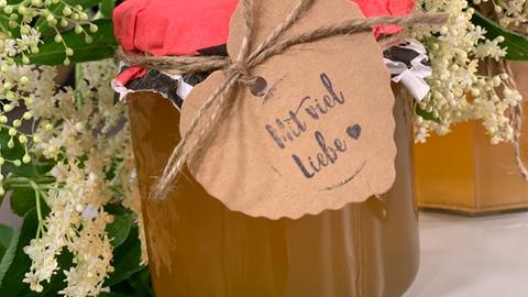 Holunderblüten-Gelee mit Limetten  