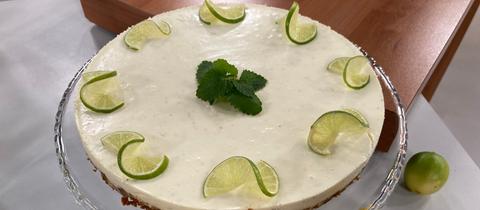 Limetten-Joghurt-Torte ohne Backen